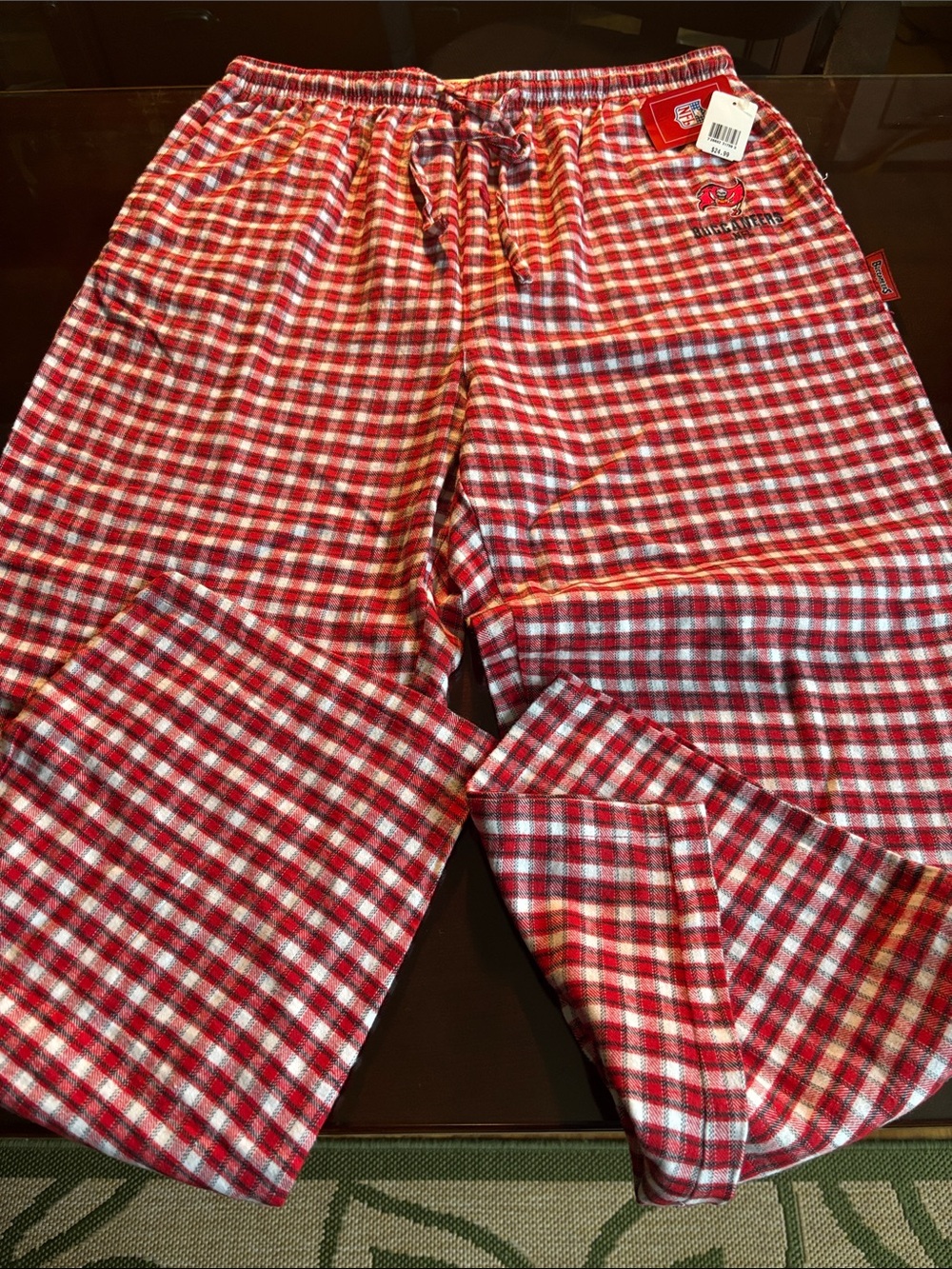 Men's NFL Red Plaid Lounge Pants